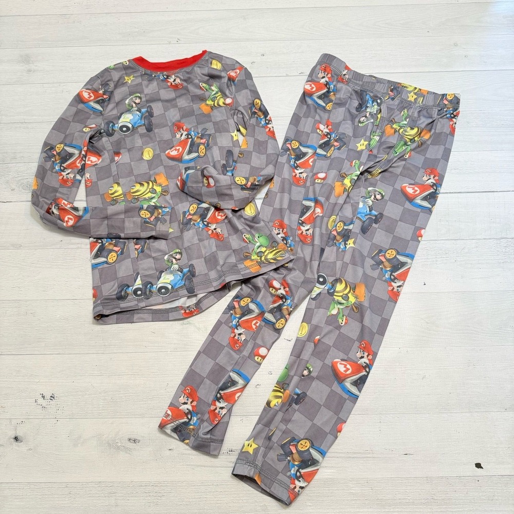 cuddl duds mario kart kids baselayer set youth small